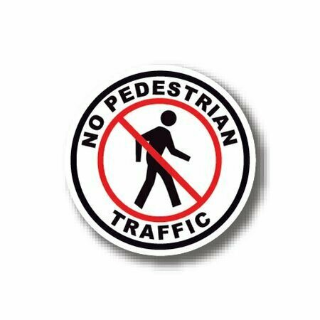 ERGOMAT 17in CIRCLE SIGNS - No Pedestrian Traffic DSV-SIGN 289 #6016 -UEN